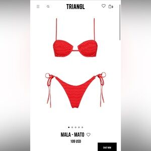 Triangl Bikini Mala - Mato sizes: XS top, S bottom